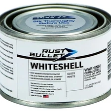 WhiteShell - Gloss White - 4 Fl Oz - UV Resistant Rust Preventive Coating,