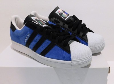 ADIDAS Superstar Sneakers FU9523 Blue/Black/White - Size 8.5 Mens NEW w/box