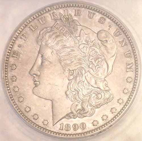 1890-S Morgan Silver Dollar - Mint State MS60 - TONED UNC BETTER DATE BEAUTY!