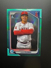 Juan Flores 1st 2024 Bowman Chrome #BCP-234 Aqua Refractor /125