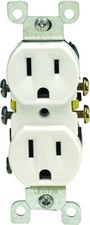 Leviton 15 Amp, 125 Volt, Duplex Receptacle, Residential Grade, Grounding, 10...