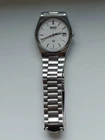 Lovely Seiko SQ Quartz vintage watch 5H22-7A00 white dial with original strap.