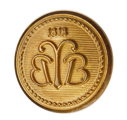 Brooks Brothers Double BB 1818 Metal Sleeve Replacement Button .60"