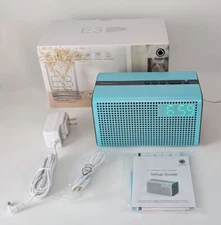 GGMM E3 WiFi Streaming & Bluetooth Speaker Clock & Alarm WiiM Compatible - Blue