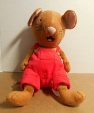 Kohl's Cares If You GIve a Mouse a Cookie Plush Red Overalls 14" B17