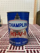 Vintage Champlin Empty Metal Oil Can