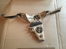 VINTAGE 50  s Pony Boy single leather holster with jewels COWBOY STYLE