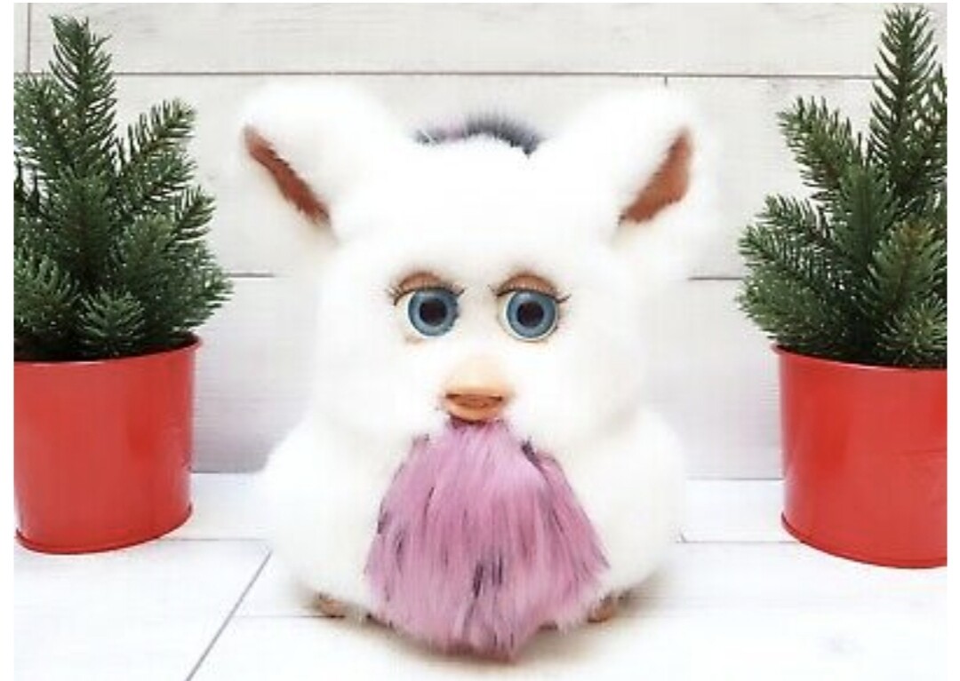 Passionfruit Furby 2005 emoto tronic furby model 59294 white fur