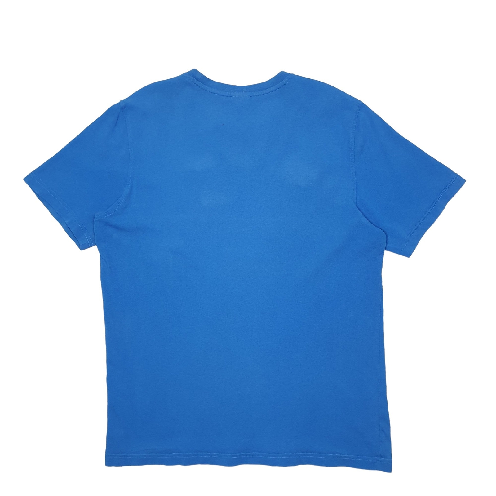 ADIDAS Blue T Shirt Tee Spellout Short Sleeve Cotton Blend Mens L image 2