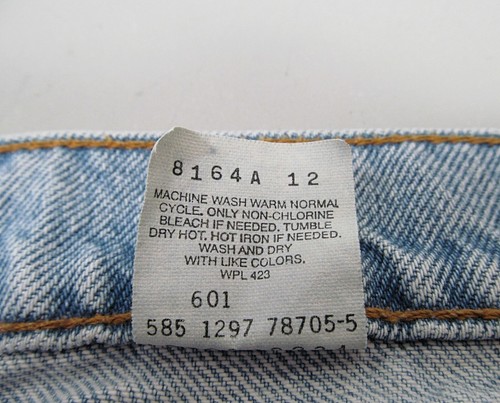 Vtg Levis 560 Jeans Mens 40x32 (37x31 ACTUAL) Blue Loose Tapered Orange Tab 90s - Picture 5 of 8