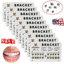 10 Packs Dental Orthodontic Braces Brackets Mini Roth 022"Slot w/ 3 Hooks ZG