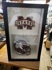 SHADOW BOX WITH MINI HELMET UNIVERSITY OF MISSISSIPPI STATE