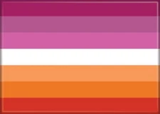 ATA-BOY LESBIAN FLAG REFRIGERATOR MAGNET 2.5” X 3.5” NEW