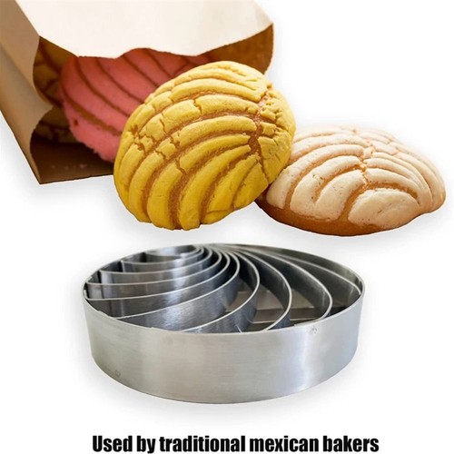 Concha Mold Cutter 4 Inches Bread Rings Bakery Stainless Steel Baking Mold Tools - Picture 10 of 14