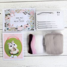 1 Set of Christmas Wool Felt Craft DIY Non Finished Poked Set Handcraft Kit