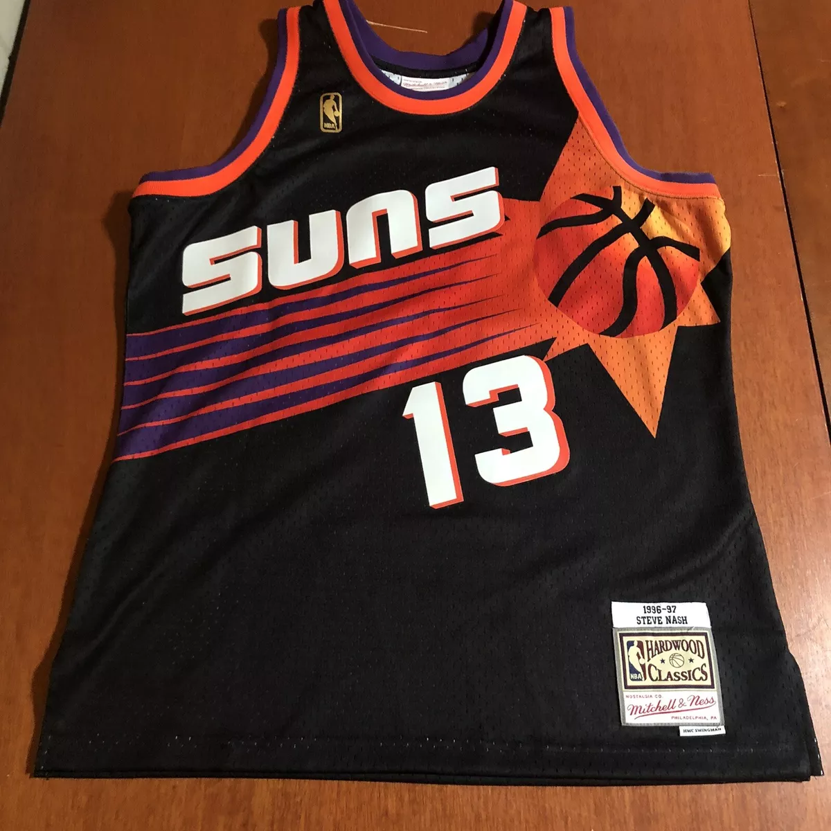 Mitchell & Ness Steve Nash Black Phoenix Suns Hardwood Classics Swingman Jersey