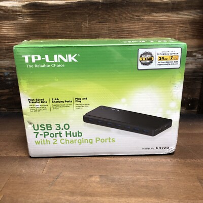 TP-Link USB 3.0 7-Port Hub with 2 Charging Ports UH720