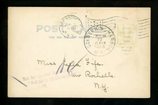 US Postal History # Missing Postcard Markings Carrier 1906 Cold Spring Harbor NY