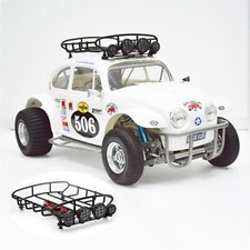 Portaequipajes de techo con luces LED para Tamiya/SAND SCORCHER/Escarabajo/Coche sobre orugas