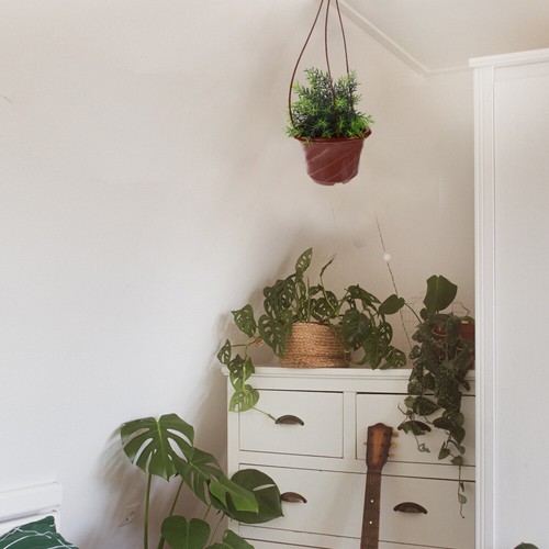 8 Pcs Succulent Green Plant Hanging Basket Planters for Indoor Plants