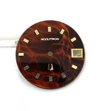 Original Vintage Bulova Accutron Caliber 218 29.5mm Marble Dial