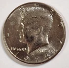 1974 D Kennedy Half Dollar Coin DDO Error, Eye Error and More