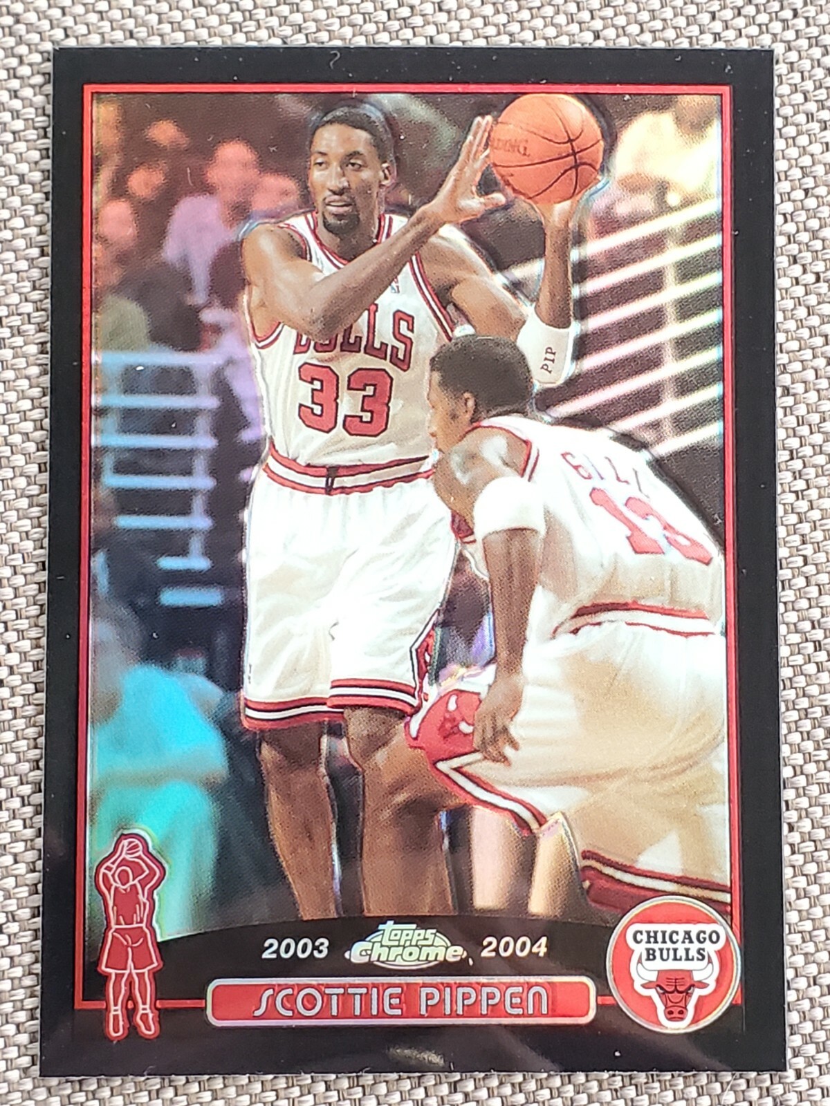 SCOTTIE PIPPEN 2003-04 Topps Chrome BLACK REFRACTOR #ED /500 Basketball Card  #49 | eBay