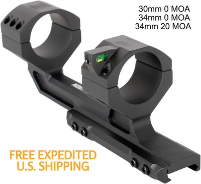 NEXT Level Series Offset Scope Mount with Integrated Level Bubble 30mm or 34MM