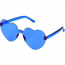 Heart Shaped Sunglasses for Women, Heart Glasses, Heart Sunglasses Blue