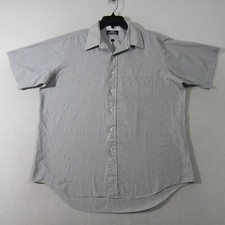 Stafford Shirt Mens 17 White Blue Green Button Up Short Sleeve Casual Men 1624