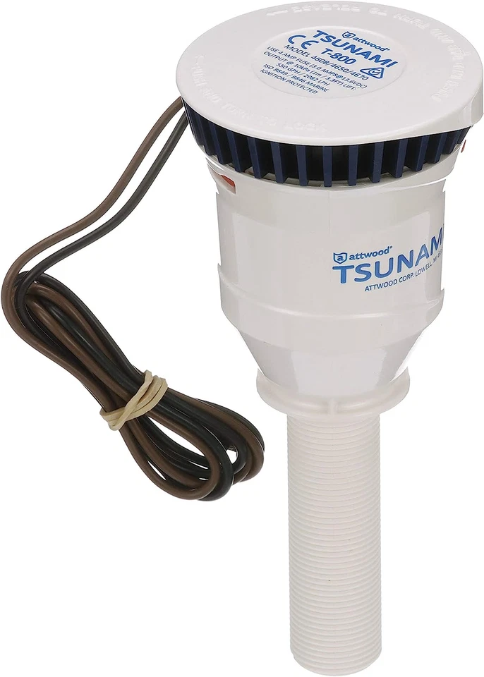 Tsunami T800 Aerator Pump 800 GPH 12V 3.5-Inch Inlet �-Inch Outlet 29-Inch Wire - Image 2 of 4