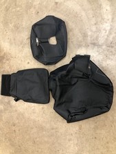 2023 2024 2025 Chevrolet Silverado Gmc Sierra Black Leather Jump Seat Covers