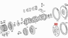 MERCEDES UNIMOG 416 U80 U90 OM314/352 CRANKSHAFT FLYWHEEL OEM A3520324301