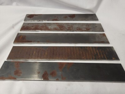 #ad 1095 Cold Rolled Carbon Steel 3 16quot; x 2quot; x 12quot; bar Knife Making 5 Pk RUSTY $40.47