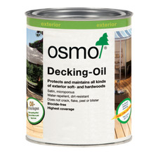 Osmo Decking-Oil 750ml-2.5L Larch, Garapa, Grey, Bog Oak, Clear, Bangkirai
