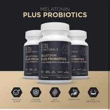 Melatonin 50Mg plus Probiotics 30 Bill Cfu/Better Sleep/Night Formula/Sleep Supp
