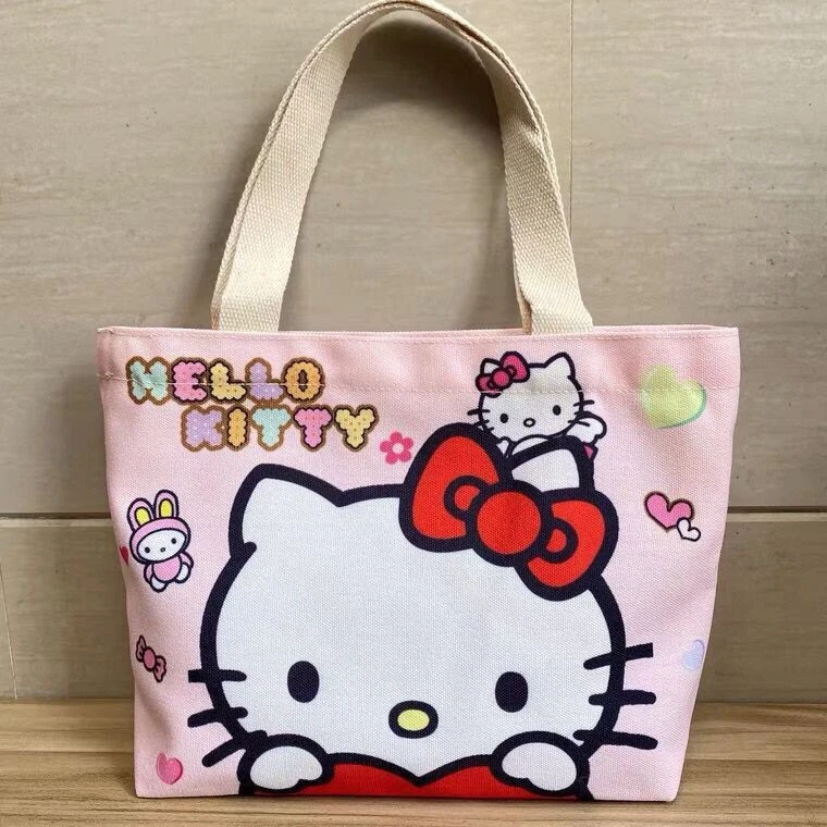 Hello kitty canvas tote bag sale