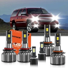 LED Headlight Bulb Fog Light High/Low Beam For Chevrolet Suburban 1500 2000-2006
