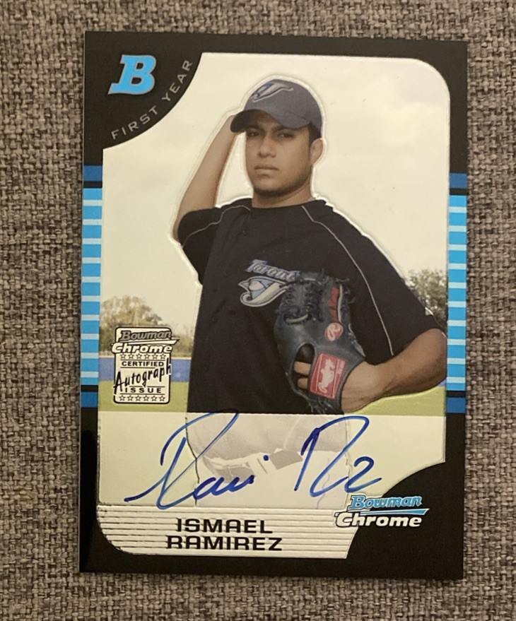 2005 Bowman Chrome First Year Auto Ismael Ramirez #345 Rookie Auto RC