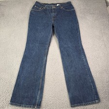 Vintage Levis Jeans Size 32x32 Dark Blue 517 Bootcut 90s Made in USA Work Cowboy