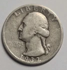 1932-D Washington Silver Quarter KEY DATE Fine