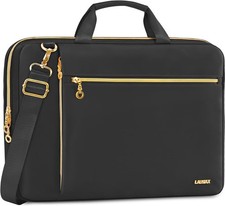 Laptop Case Bag Women Men Computer Sleeve Compatible with 14 inch, Black