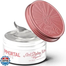Immortal NYC Hair GEL STYLING WAX - Hypnotic, Maximum Firm Strong Hold, Low S