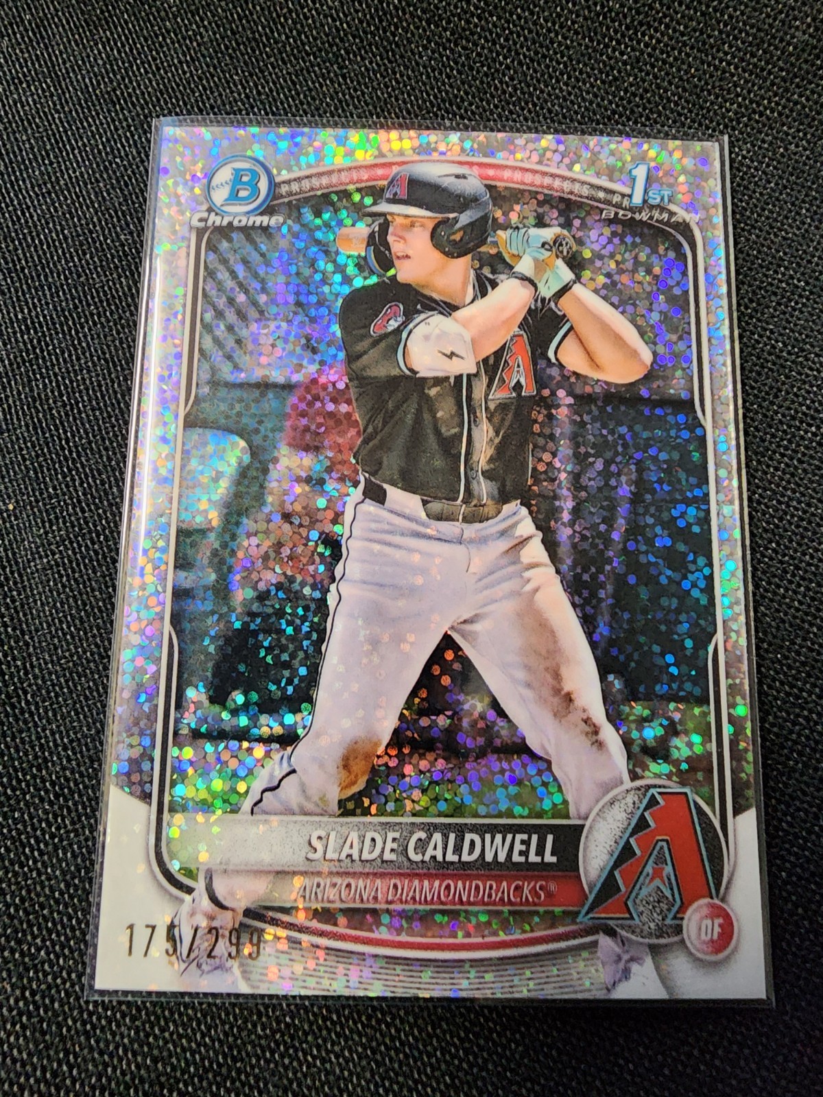 Slade Caldwell 2025 Bowman Chrome 1st Speckle Refractor /299 #BCP-21