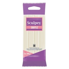 Souffle Clay 7oz Ivory Lightweight Air Dry Craft Modeling Clay for DIY Projects