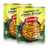 Erasco Vegetarischer Erbsen-Eintopf 800G Fertigessen (2Er Pack)