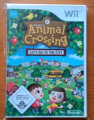 '' WELCOME TO ANIMAL CROSSING: LET'S GO TO THE CITY '' (Wii, 2008), Neuwertig!