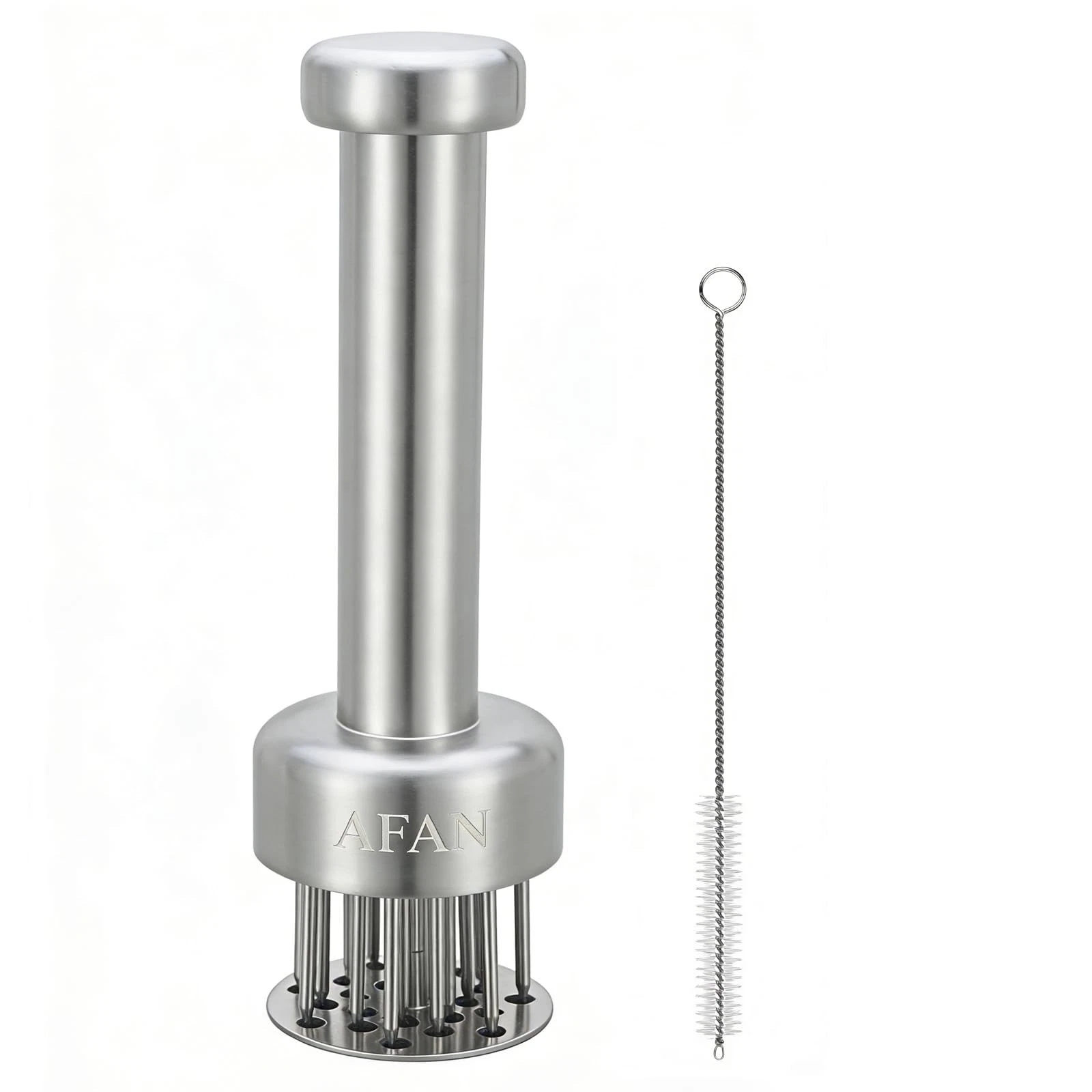Stainless Steel Meat Tenderizer Tool with 21 Needles, Durable Meat Tenderizer...