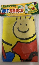 Crayola Brand Preschool Vinyl Art Smock w/3 Pockets 1998