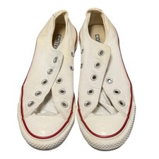 Converse Chuck Taylor All Star Low Top White Red Women's Size 6 Has Laces 